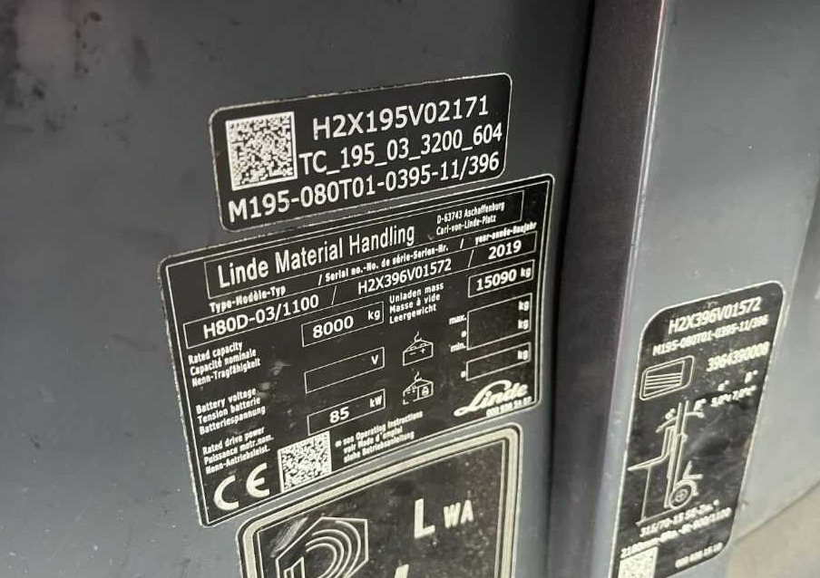 Linde H80D-03/1100 - Diesel forklift: picture 4 Linde H80D-03/1100 - Diesel forklift: picture 4