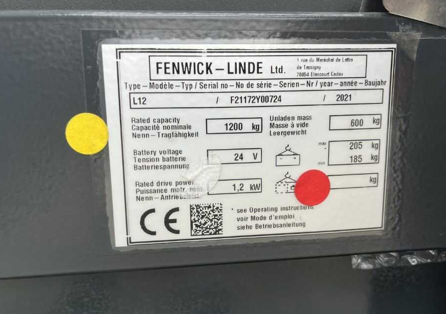 Linde L12 - Stacker: picture 4 Linde L12 - Stacker: picture 4