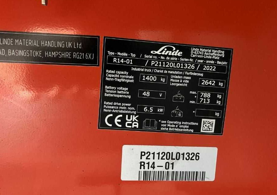 Linde R14-01 - Reach truck: picture 4 Linde R14-01 - Reach truck: picture 4