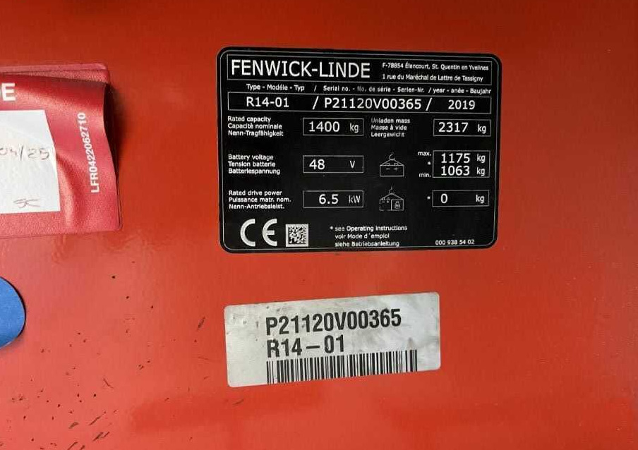 Linde R14-01 - Reach truck: picture 4 Linde R14-01 - Reach truck: picture 4