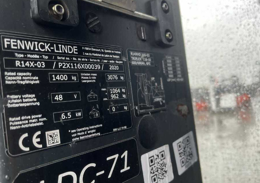 Linde R14X - Reach truck: picture 4 Linde R14X - Reach truck: picture 4