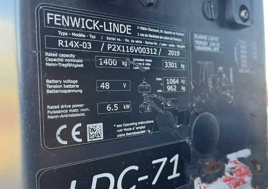 Linde R14X - Reach truck: picture 4 Linde R14X - Reach truck: picture 4