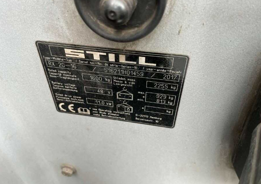 Still RX20-16 - Electric forklift: picture 4 Still RX20-16 - Electric forklift: picture 4