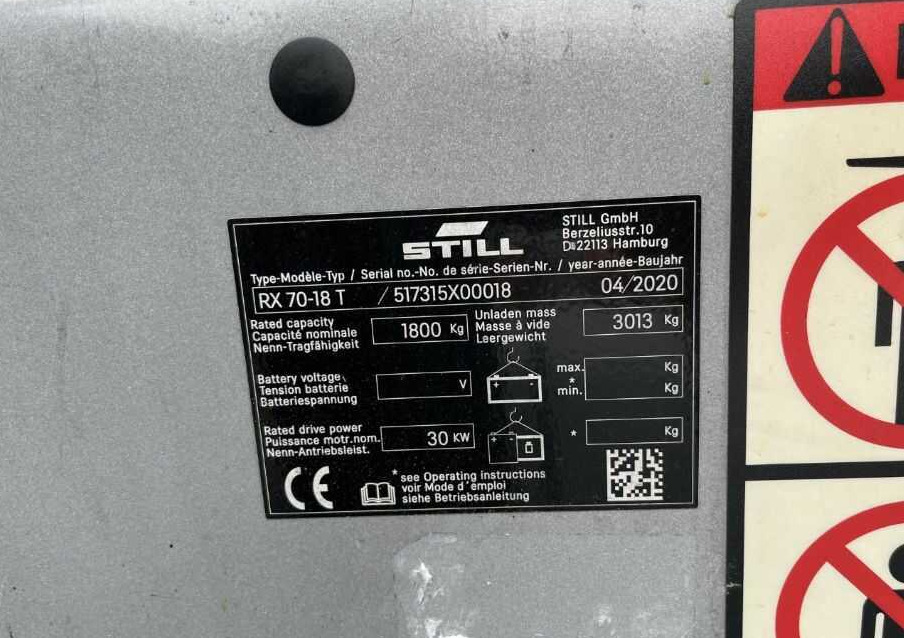 Still RX70-18T - LPG forklift: picture 4 Still RX70-18T - LPG forklift: picture 4