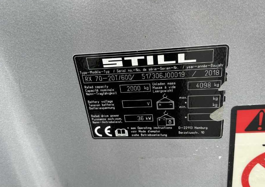 Still RX70-20T/600 - LPG forklift: picture 4 Still RX70-20T/600 - LPG forklift: picture 4