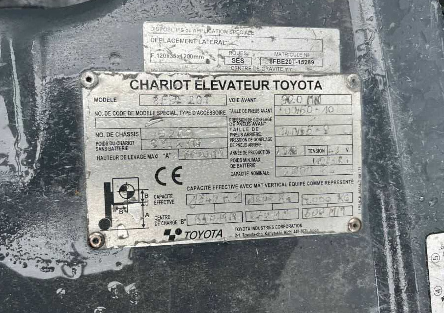 Toyota 8FBE20T - Electric forklift: picture 4 Toyota 8FBE20T - Electric forklift: picture 4