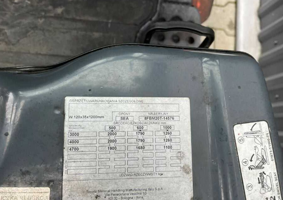 Toyota 8FBM20T - Electric forklift: picture 5 Toyota 8FBM20T - Electric forklift: picture 5