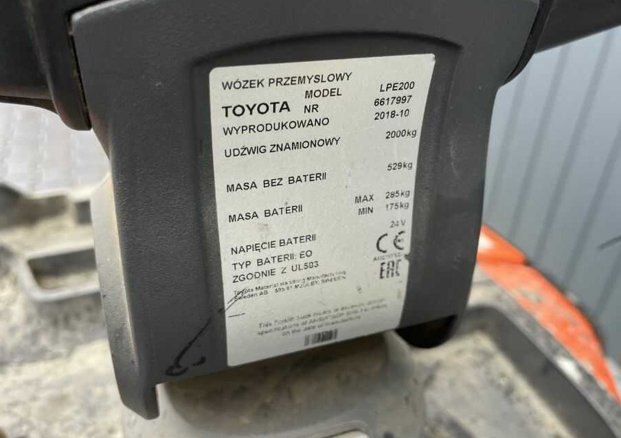Toyota LPE200 - Pallet truck: picture 4 Toyota LPE200 - Pallet truck: picture 4