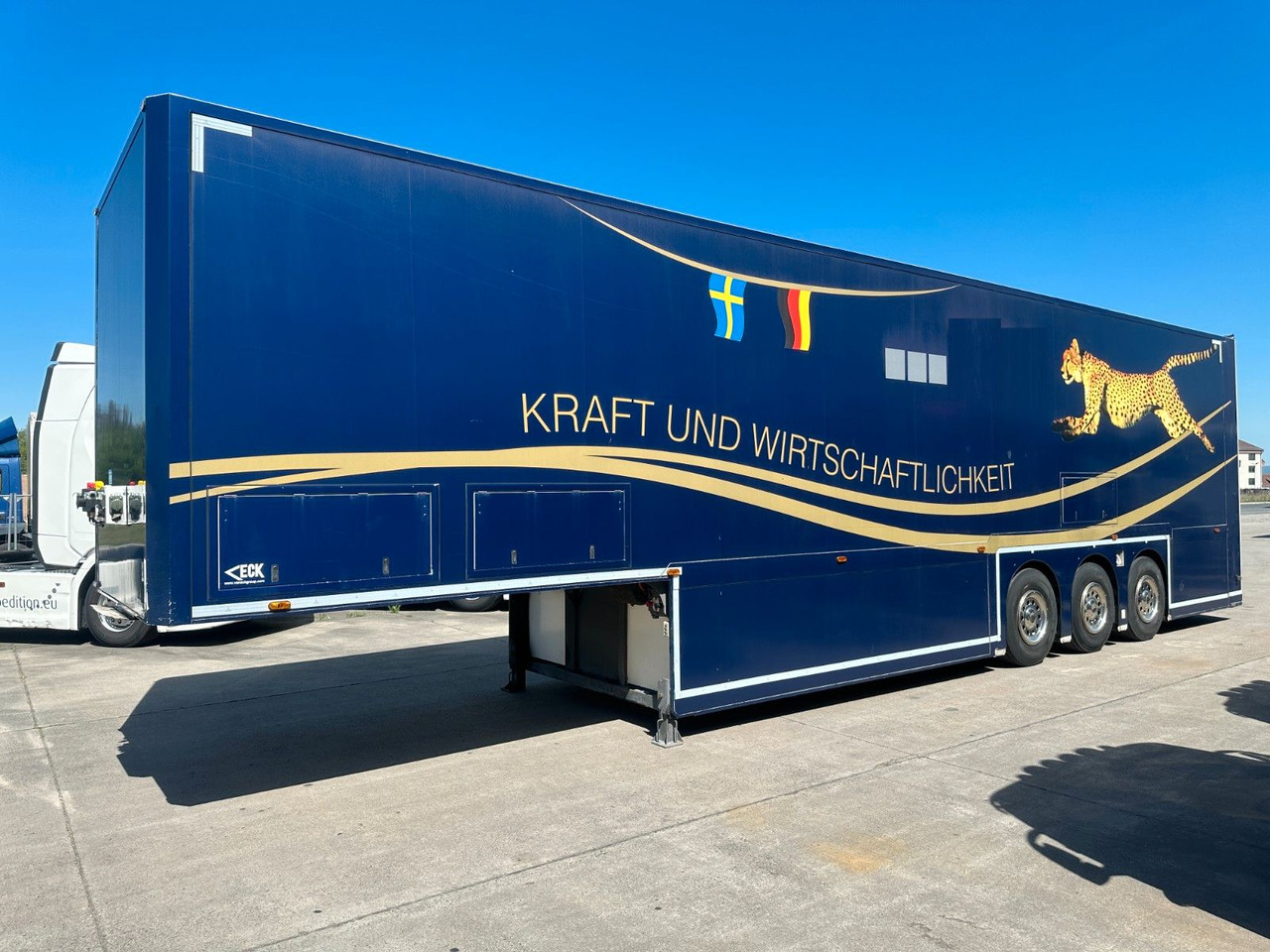 Van Eck PT-3ZI * MOTORSPORT * RACING * DOPPELDECKER *TÜV - Closed box semi-trailer: picture 3 Van Eck PT-3ZI * MOTORSPORT * RACING * DOPPELDECKER *TÜV - Closed box semi-trailer: picture 3