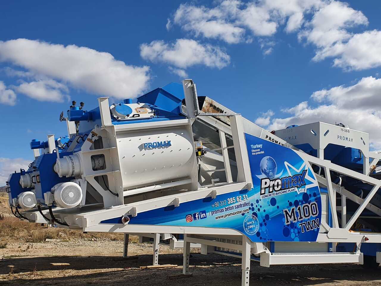 New Concrete plant PROMAX MOBILE CONCRETE BATCHING PLANT M100-TWN (100m3/h): picture 8