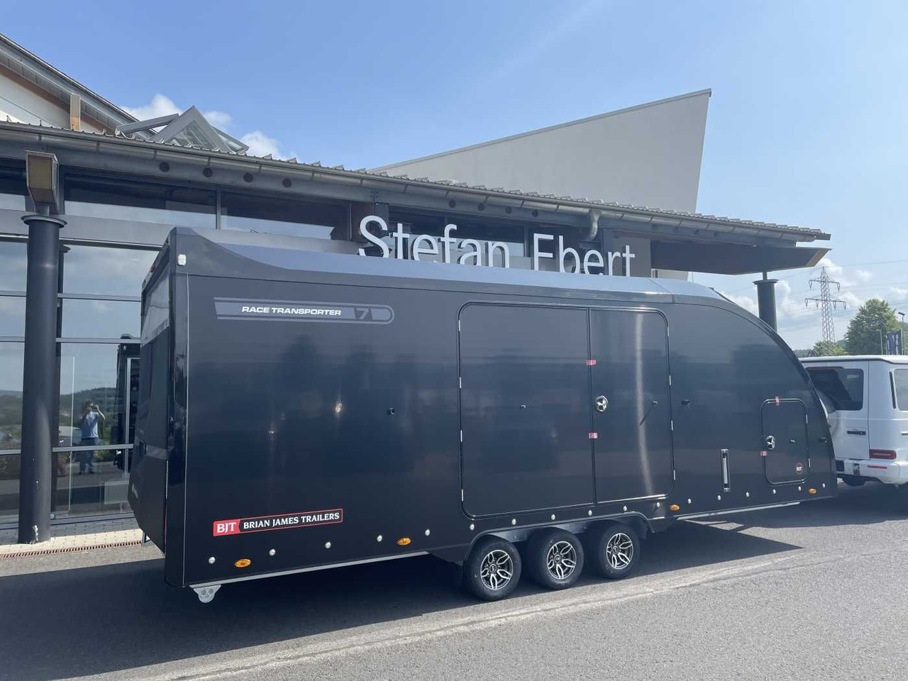Brian James Race Transporter 7 / 6,16 m 3.500 kg - Autotransporter trailer: picture 1 Brian James Race Transporter 7 / 6,16 m 3.500 kg - Autotransporter trailer: picture 1