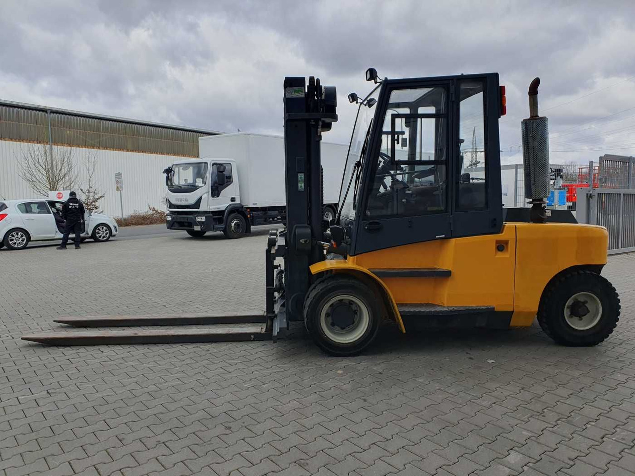 Diesel forklift Jungheinrich DFG 680 / 4.500mm / 2.413h / Zinkenverstellgerät: picture 7