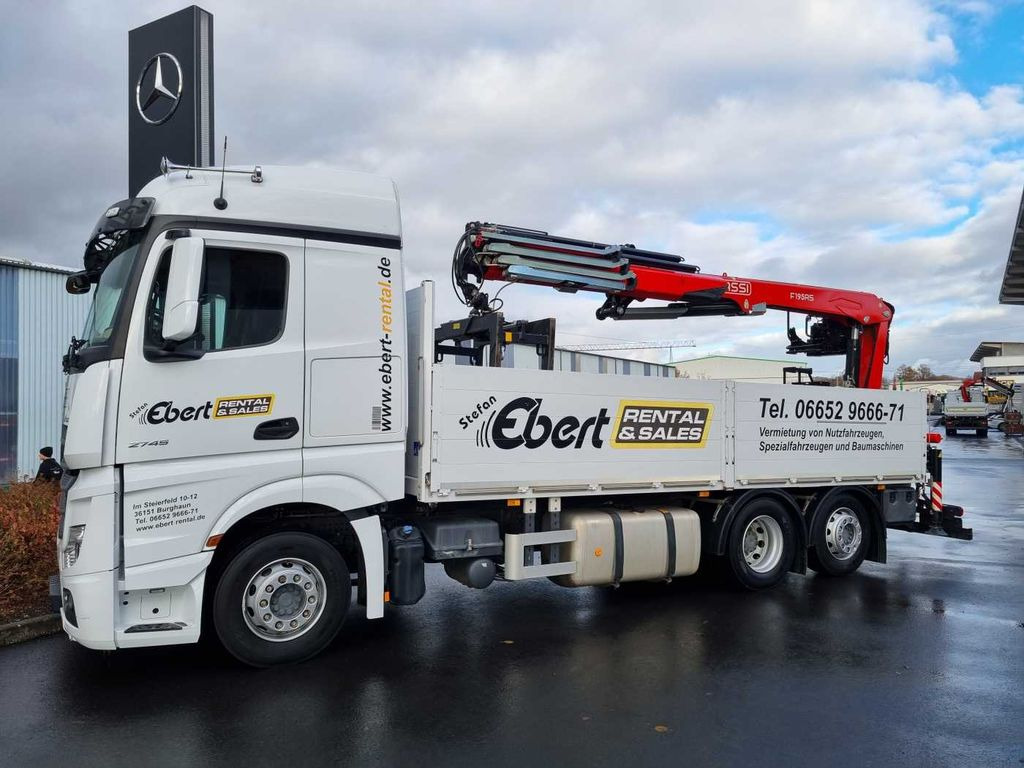 Mercedes-Benz Actros 2745 L 6x2 Baustoffpritsche+Kran Retarder Mercedes-Benz Actros 2745 L 6x2 Baustoffpritsche+Kran Retarder - Crane truck, Dropside/ Flatbed truck: picture 4 Mercedes-Benz Actros 2745 L 6x2 Baustoffpritsche+Kran Retarder Mercedes-Benz Actros 2745 L 6x2 Baustoffpritsche+Kran Retarder - Crane truck, Dropside/ Flatbed truck: picture 4