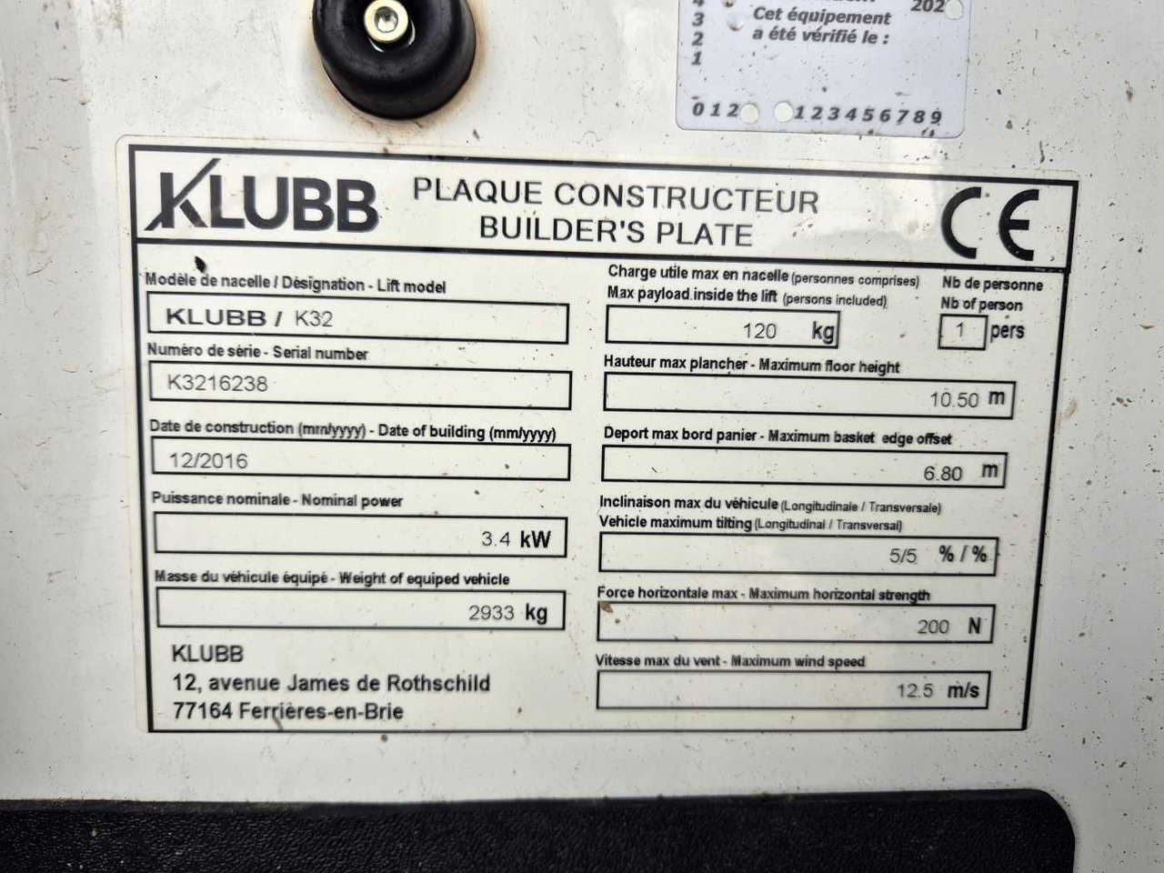 Truck mounted aerial platform Opel Movano 2.3 CDTI  /KLUBB K32, 12,5m: picture 12