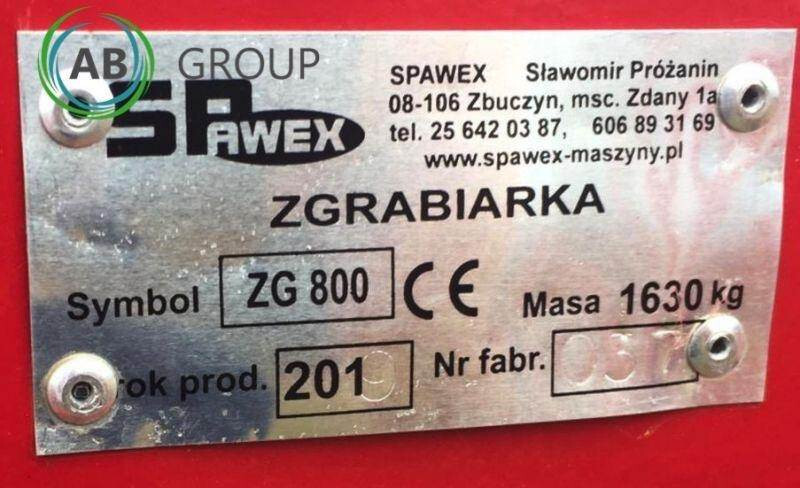 Spawex zgrabiarka Tajfun ZG-800 - Tedder/ Rake: picture 2 Spawex zgrabiarka Tajfun ZG-800 - Tedder/ Rake: picture 2