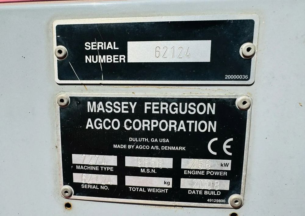 Combine harvester Massey Ferguson 7274: picture 15