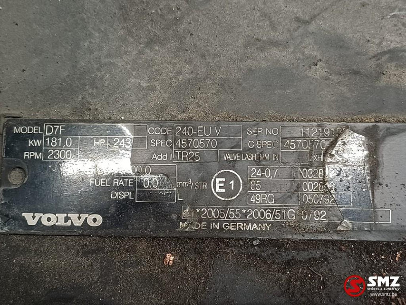 Volvo Occ motor D7F 240EUV Volvo - Engine for Truck: picture 5 Volvo Occ motor D7F 240EUV Volvo - Engine for Truck: picture 5