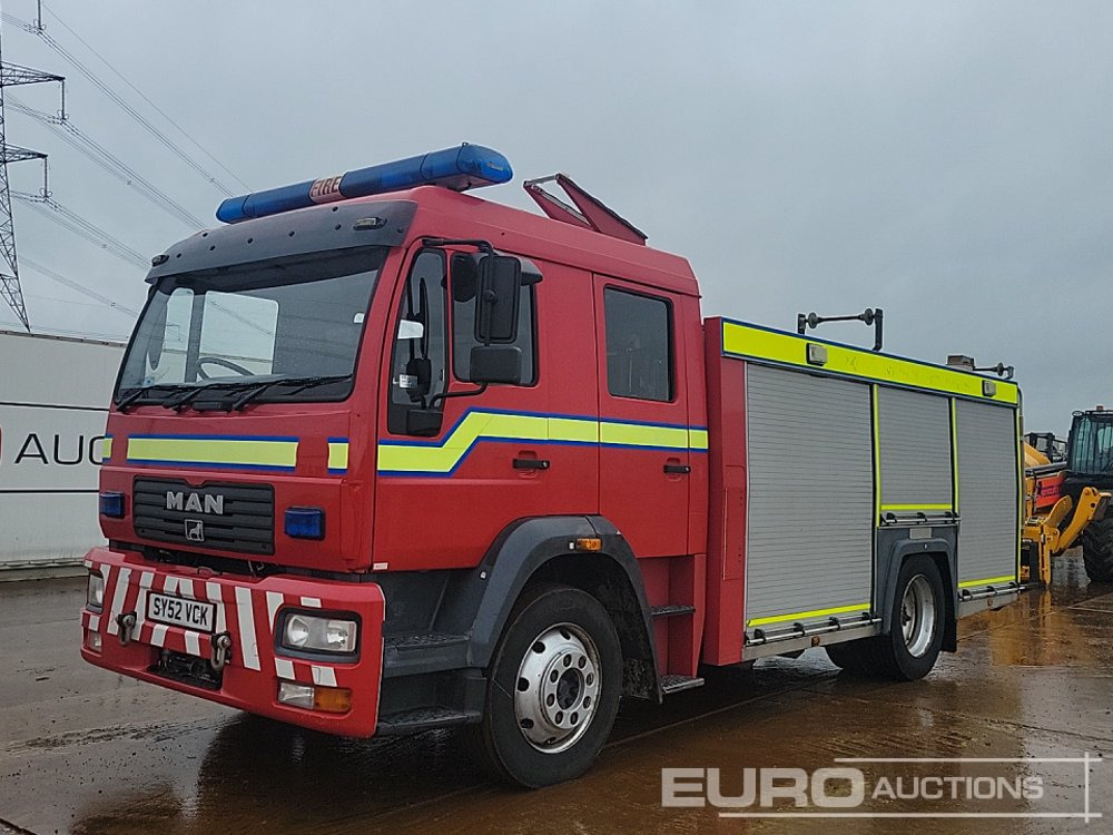 2002 MAN 4x2 Fire Engine, Automatic Gearbox (Reg. Docs. Available) - Fire truck: picture 1 2002 MAN 4x2 Fire Engine, Automatic Gearbox (Reg. Docs. Available) - Fire truck: picture 1