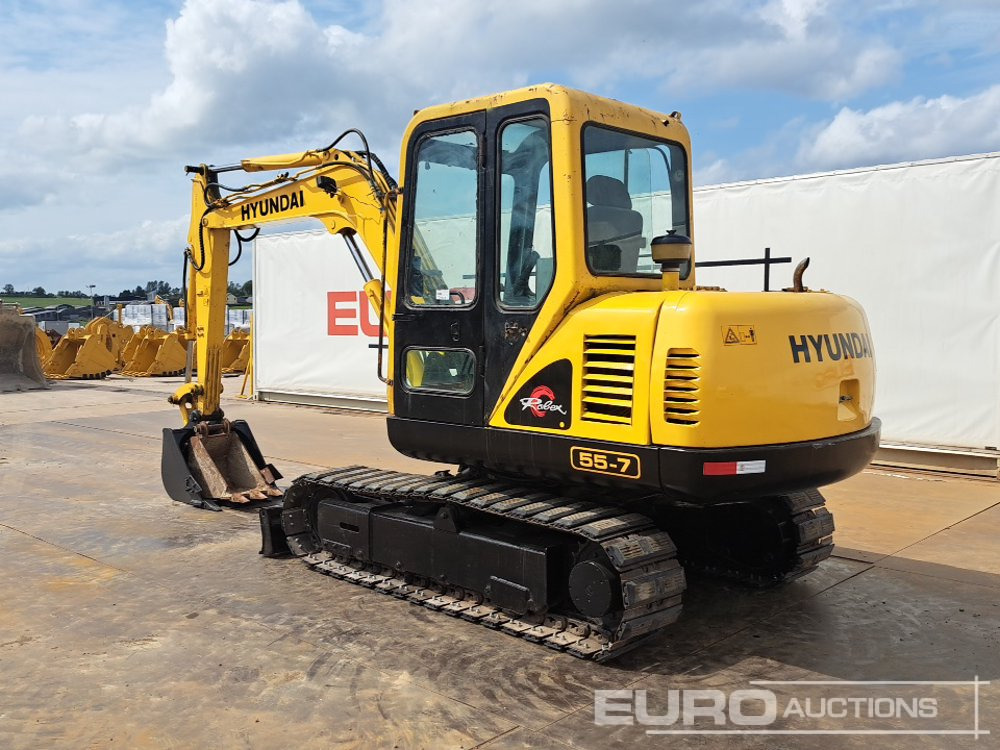 2008 Hyundai R55-7 - Mini excavator: picture 3 2008 Hyundai R55-7 - Mini excavator: picture 3