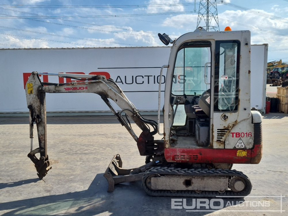 2011 Takeuchi TB016 - Mini excavator: picture 2 2011 Takeuchi TB016 - Mini excavator: picture 2