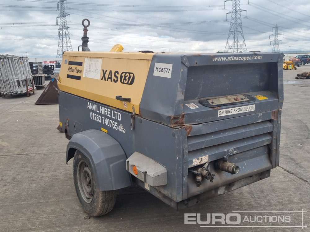 2012 Atlas XAS137 - Air compressor: picture 3 2012 Atlas XAS137 - Air compressor: picture 3