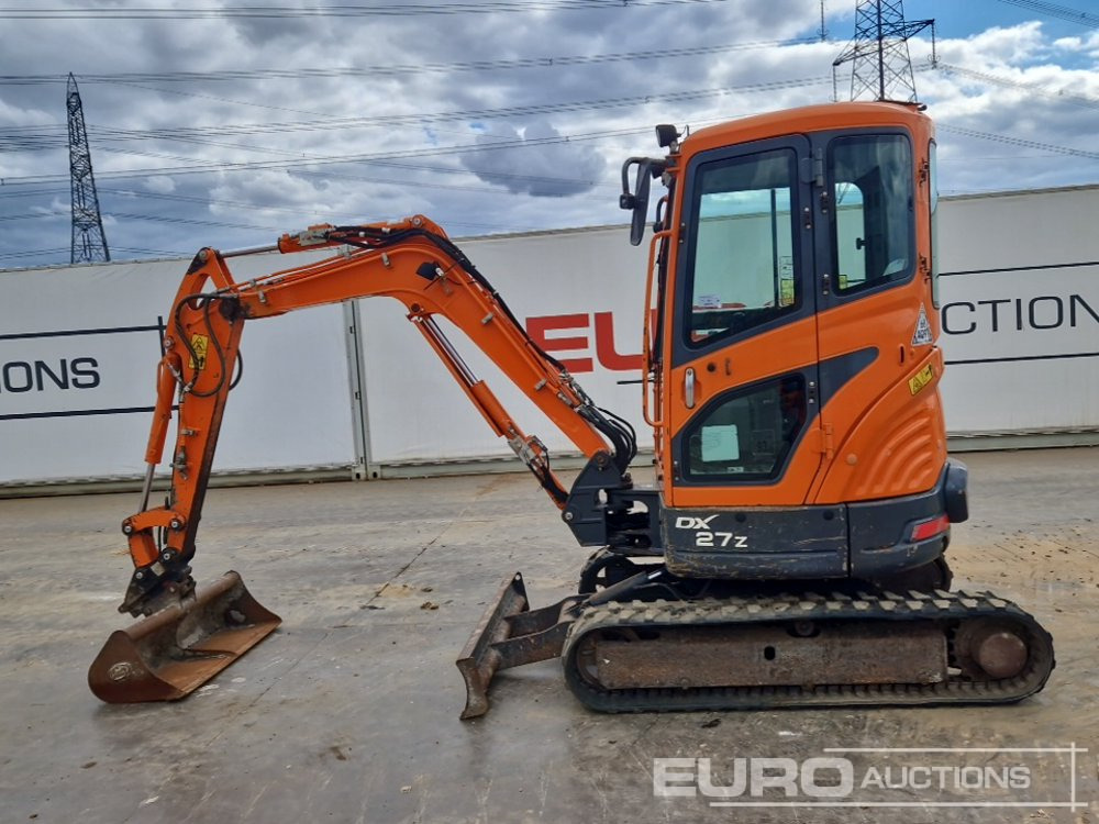 2017 Doosan DX27Z - Mini excavator: picture 2 2017 Doosan DX27Z - Mini excavator: picture 2