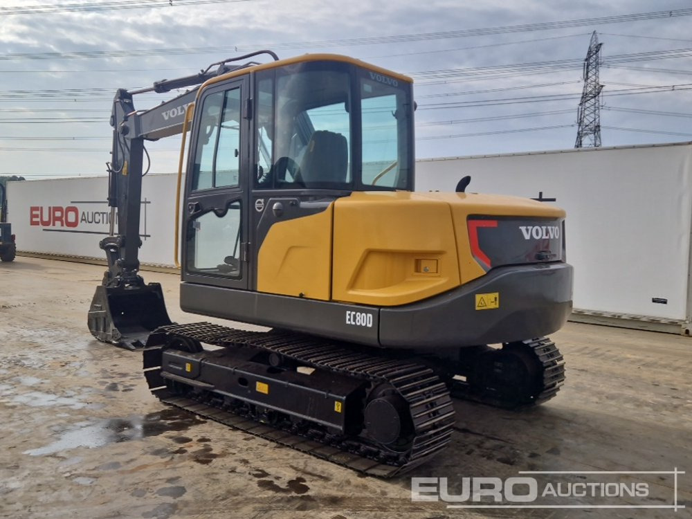 2017 Volvo EC80D - Mini excavator: picture 3 2017 Volvo EC80D - Mini excavator: picture 3