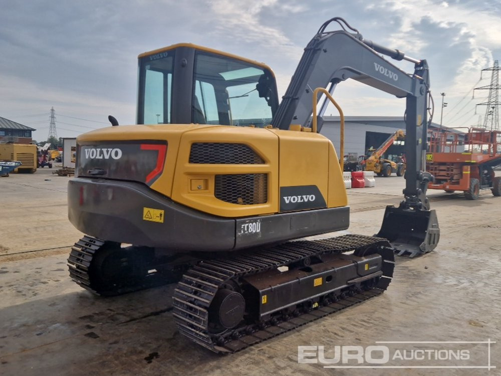 2017 Volvo EC80D - Mini excavator: picture 5 2017 Volvo EC80D - Mini excavator: picture 5