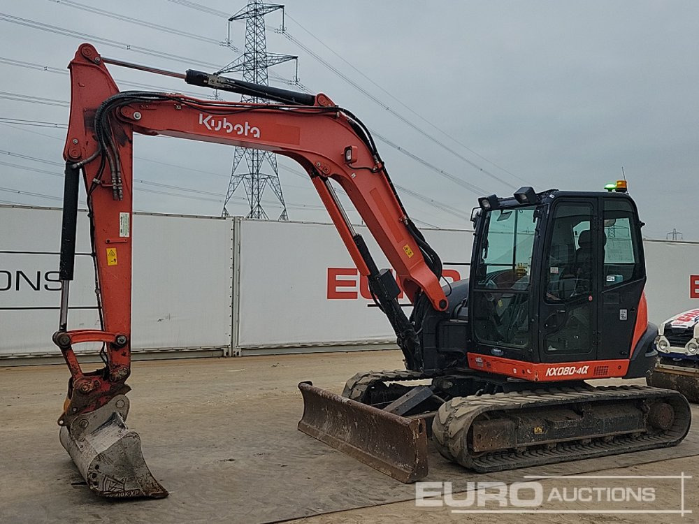 2019 Kubota KX080-4A - Mini excavator: picture 1 2019 Kubota KX080-4A - Mini excavator: picture 1