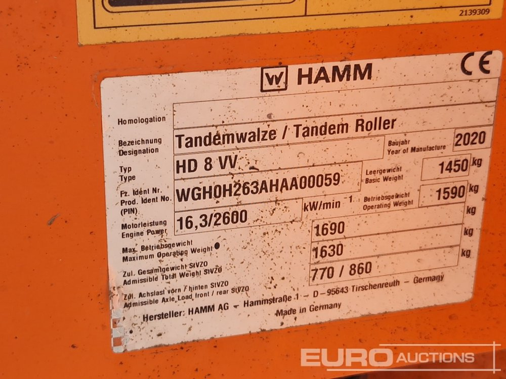 Roller 2020 Hamm HD8VV: picture 32