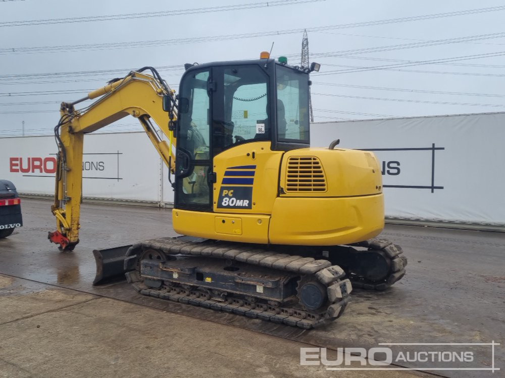 2022 Komatsu PC80MR-5E0 - Mini excavator: picture 3 2022 Komatsu PC80MR-5E0 - Mini excavator: picture 3
