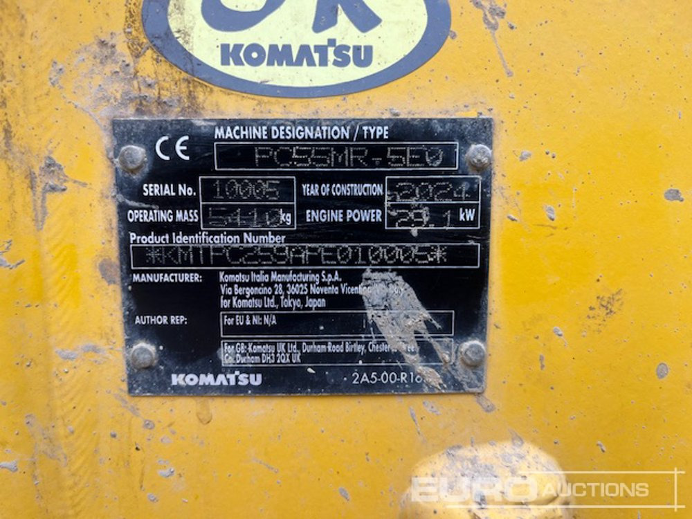 Mini excavator 2024 Komatsu PC55MR-5E0: picture 10