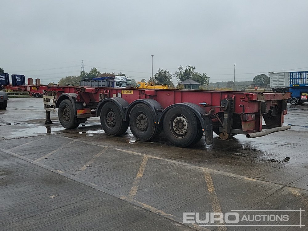 Dennison 4 Axle 2x20`Twist & Lock Multi-Functional Skeleton Trailer - Dropside/ Flatbed semi-trailer: picture 3 Dennison 4 Axle 2x20`Twist & Lock Multi-Functional Skeleton Trailer - Dropside/ Flatbed semi-trailer: picture 3