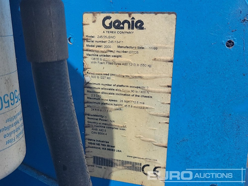 Aerial platform Genie Z45: picture 35