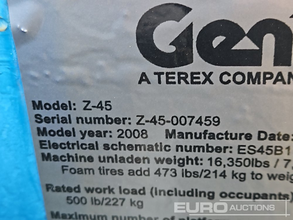 Aerial platform Genie Z45: picture 44