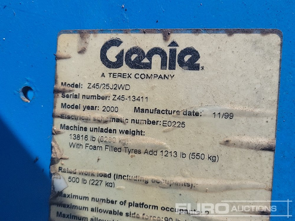 Aerial platform Genie Z45: picture 36