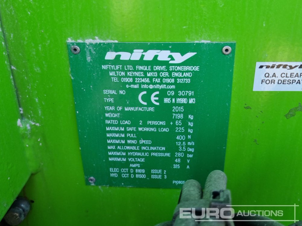 Aerial platform Niftylift HR15NDE: picture 27