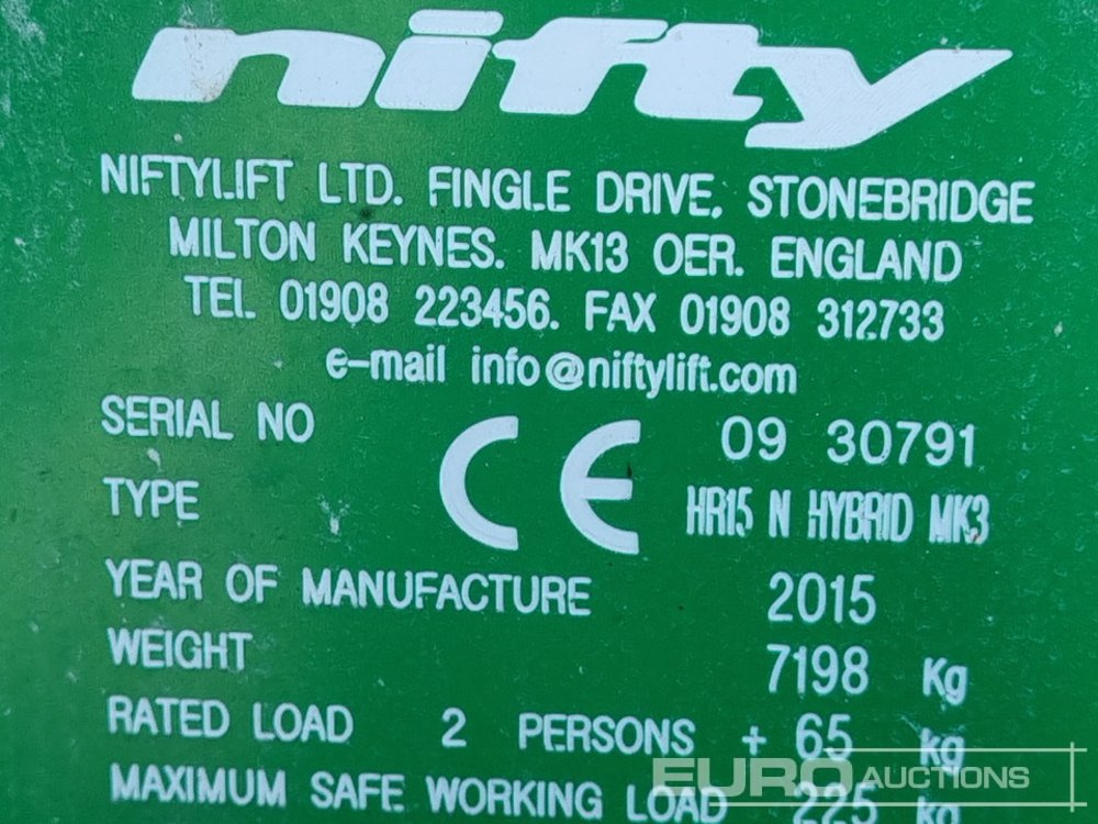 Aerial platform Niftylift HR15NDE: picture 28