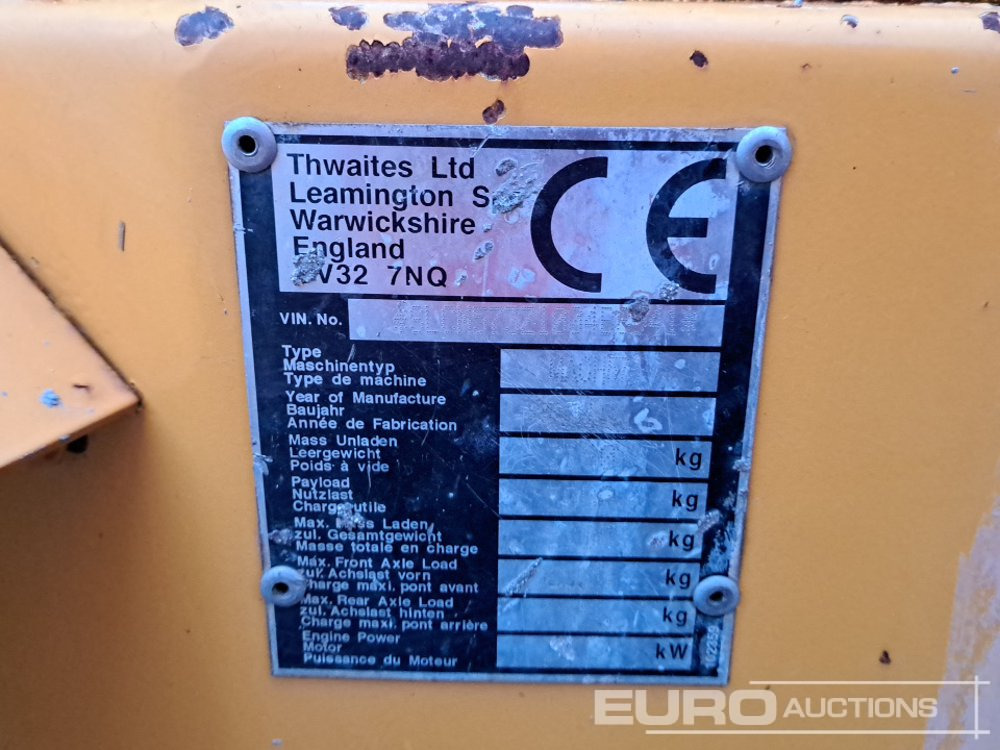 Mini dumper Thwaites 3 Ton: picture 45