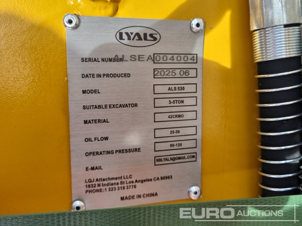 Hydraulic hammer Unused 2025 Lyals ALS530: picture 17
