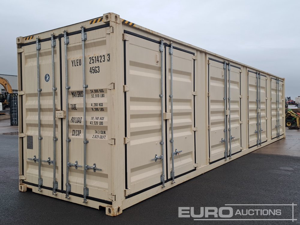 Unused 40' Container, 4 Side Double Doors (Cannot Be Reconsigned) - Shipping container: picture 1 Unused 40' Container, 4 Side Double Doors (Cannot Be Reconsigned) - Shipping container: picture 1