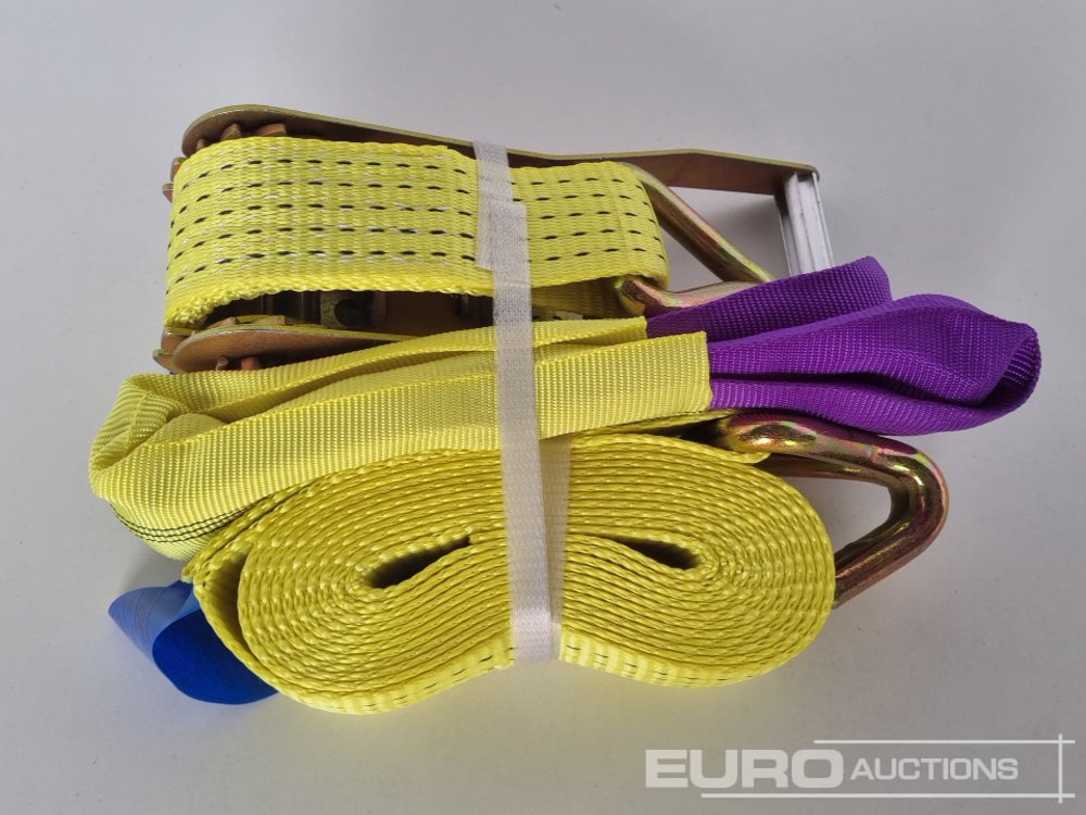 Workshop equipment Unused Boss 4M x 50mm 5 Ton Ratchet Straps with Sling (4 of): picture 6