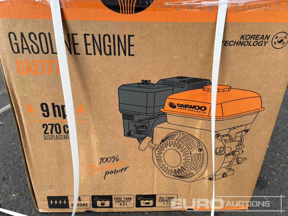 Engine Unused Daewoo GAE177F 9Hp 270cc Petrol Engine (2 of): picture 8 Engine Unused Daewoo GAE177F 9Hp 270cc Petrol Engine (2 of): picture 8