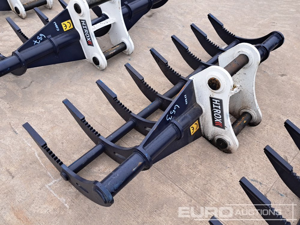 Unused Hirox 72" Rake 65mm Pin to suit 13 Ton Excavator - Bucket: picture 2 Unused Hirox 72" Rake 65mm Pin to suit 13 Ton Excavator - Bucket: picture 2