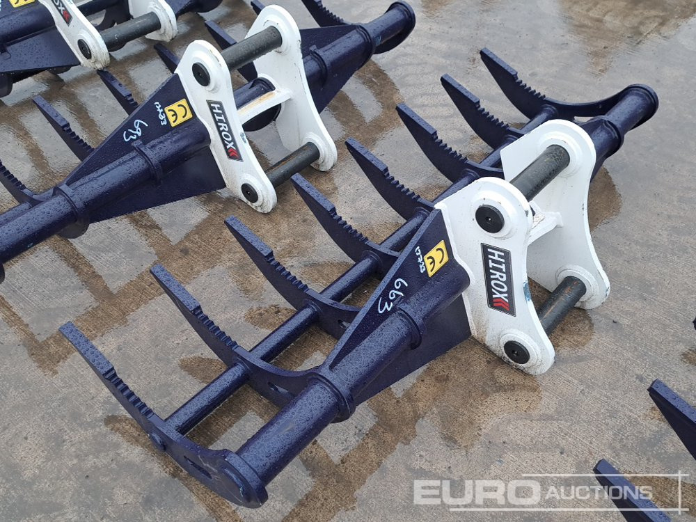 Unused Hirox 72" Rake 65mm Pin to suit 13 Ton Excavator - Bucket: picture 2 Unused Hirox 72" Rake 65mm Pin to suit 13 Ton Excavator - Bucket: picture 2