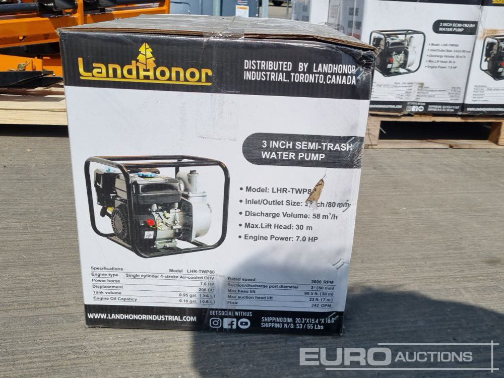 Water pump Unused Landhonor LHR-TWP80: picture 12