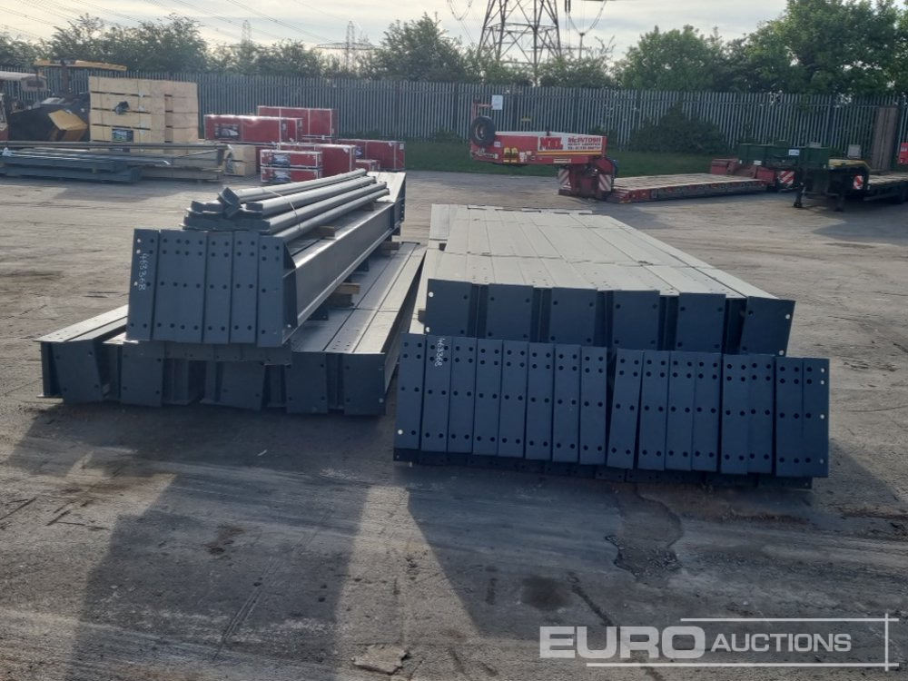 Unused Steel Frame Building 200’ X 60’ X 22’. 10 X 20’bays, 22no Stanchions 356x 171 X 45kg, 22no Rafters 356 X 127 X 33kg, 8no Roof Braces 8no Side Braces. Purlin Cleats To Suit Fibre Cement Or Steel - Construction container: picture 4 Unused Steel Frame Building 200’ X 60’ X 22’. 10 X 20’bays, 22no Stanchions 356x 171 X 45kg, 22no Rafters 356 X 127 X 33kg, 8no Roof Braces 8no Side Braces. Purlin Cleats To Suit Fibre Cement Or Steel - Construction container: picture 4