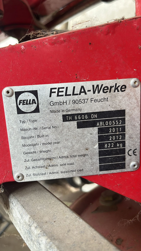 Voltafieno usato Fella TH6606 - Tedder/ Rake: picture 2 Voltafieno usato Fella TH6606 - Tedder/ Rake: picture 2