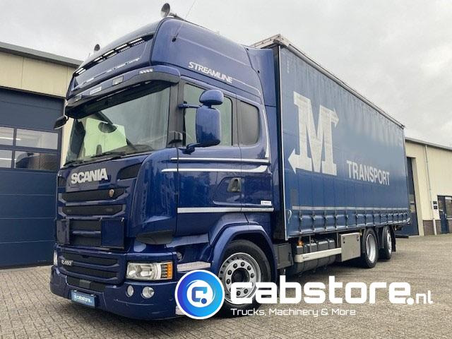 Scania R450 LB6X2MLB Euro 6 - Bouwjaar 2016 - Topline - Doorlaad-volume combi+ Wecon Middenas aanhangwagen - Good condition - Curtainsider truck: picture 4 Scania R450 LB6X2MLB Euro 6 - Bouwjaar 2016 - Topline - Doorlaad-volume combi+ Wecon Middenas aanhangwagen - Good condition - Curtainsider truck: picture 4
