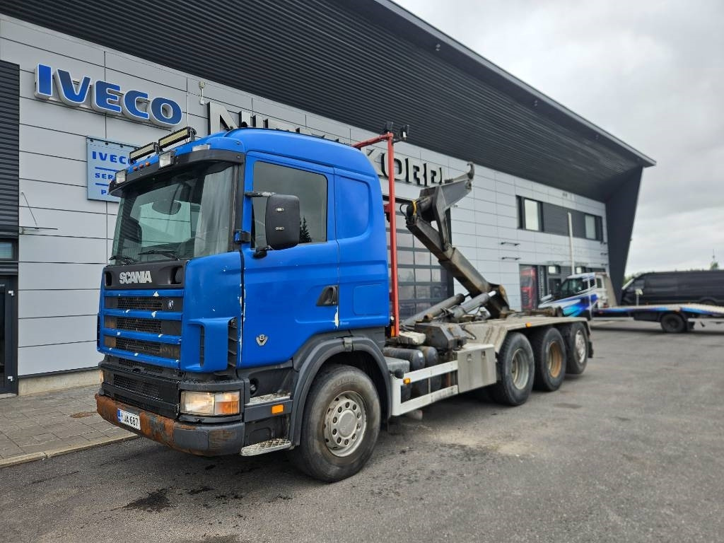 Scania R164 6m taittokoukku - Hook lift truck: picture 1 Scania R164 6m taittokoukku - Hook lift truck: picture 1